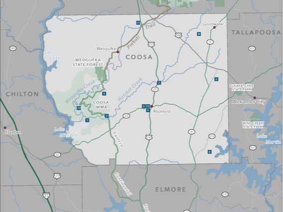 Picture of Coosa County Map